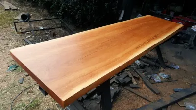 MPT2Wood-Steel ท๊อปไม้ ท๊อปโต๊ะ MPT-76 ยาว 200cm ท๊อปไม้สำเร็จรูป หน้าไม้ หน้าโต๊ะ ไม้จริง ไม้ธรรมชาติ Hardwood Table Top โต๊ะทำงาน โต๊ะอาหาร โต๊ะทานข้าว