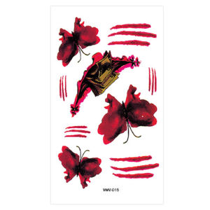 LZ59 Halloween Horror Party Tattoo Stickers Waterproof Realistic Bloody Wound Scars Patches Bat Spider Disposable L59Z