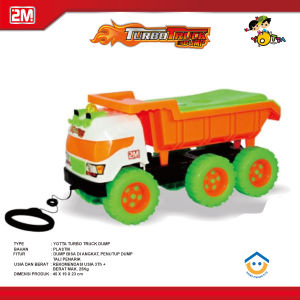 Mainan Anak Mobil Turbo Truck Dump - Mobil Truk Pasir Jumbo Bisa Dinaiki