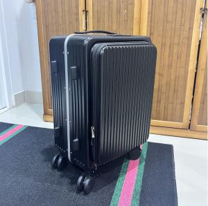 กระเป๋าเดินทางล้อลากขนาด 20/24/28 นิ้ว เปิดด้านหน้า ใส่โน๊ตบุ๊คขนาด 14 นิ้วได้