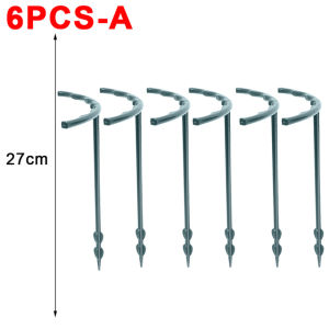 1/6/10PCS Plastic Plant Support Pile Frame Greenhouse Arrangement Semicircle Fixed Rod Indoor Flower Plant Vine Climbing Bracket