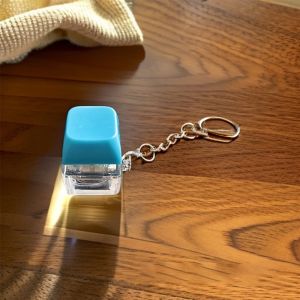 ALLLUCK With Light Fidget Keychain DIY Keyboard Keys Button Clicker Toy  Relief Stress Pinch Toy