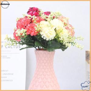 Follow Get More【Metonna】 1 Bouquet 5 Heads Hydrangea Silk Flower Artificial Flower Holding Flowers Decor