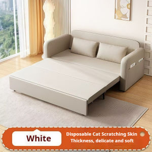 Foldable Sofa Bed with Storage Cabinet Sleek Extendable Design