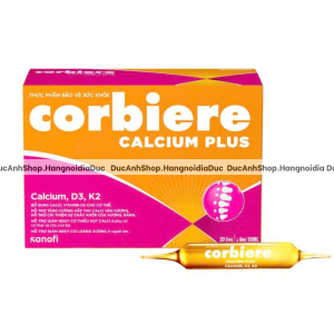 Corbiere Calcium Plus - TPBVSK bổ sung canxi hữu cơ và D3 K2 giúp xương chắc khoẻ