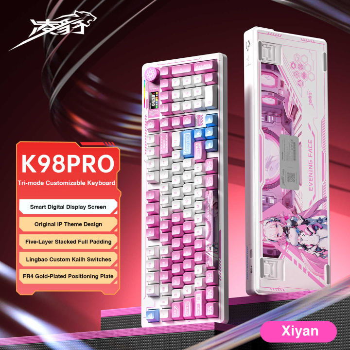 Lingbao K98/K98Pro Tùy Chỉnh Bên Khắc chơi game cơ học Bàn phím ...