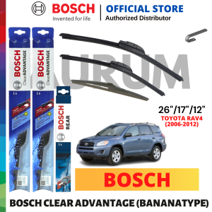 Bosch Clear Advantage Wiper Blade set for Toyota Rav 4 2006-2012 (26/17/12) 3pcs
