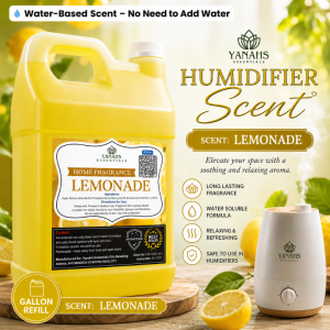1 Gallon Lemonade Water Based Scent Essential Oil Fragrance for Humidifier Air Freshener & Linen Spray