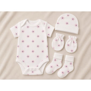 2026新款夏季随机花色婴儿爬衣套装 Baby Cotton Romper Set Random Colors & Prints0-3M