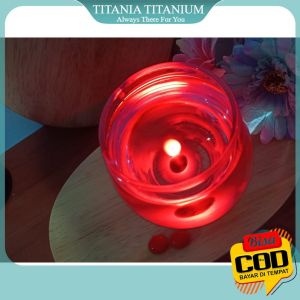 TITANIA [COD]. Batu Viral Merah Delima Bisa Menyala Jika Dimasukkan ke Air. Unik & Ajaib bisa untuk Sulap Gimmick.
