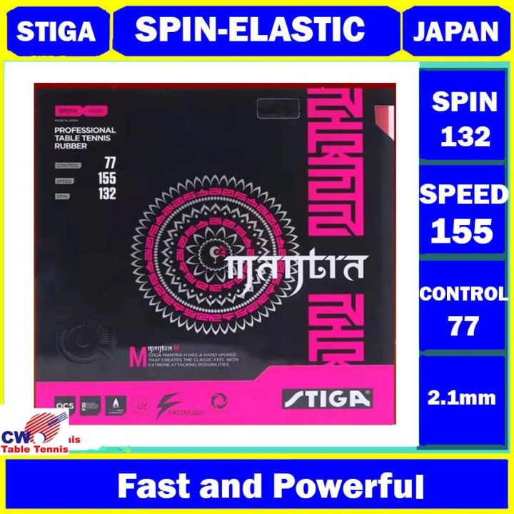 STIGA MANTRA M Spin-Elastic Inverted Table Tennis Sheet Ping Pong ...