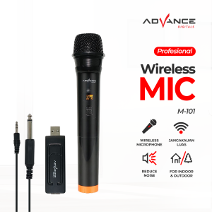 Advance MIC-101 Professional Wireless Microphone Single Garansi Resmi Advance 1 Tahun