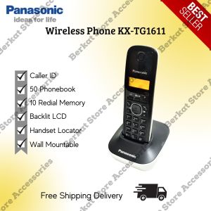 Panasonic Cordless phone KX-TG1611 Telepon Wireless Panasonic KX-TG1611 - Putih