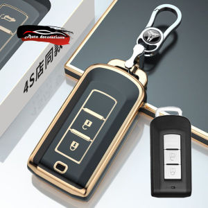 Mitsubishi Xpander Trition Mirage key cover Delica pajero sport car key case Mitsubishi keychain 2buttons