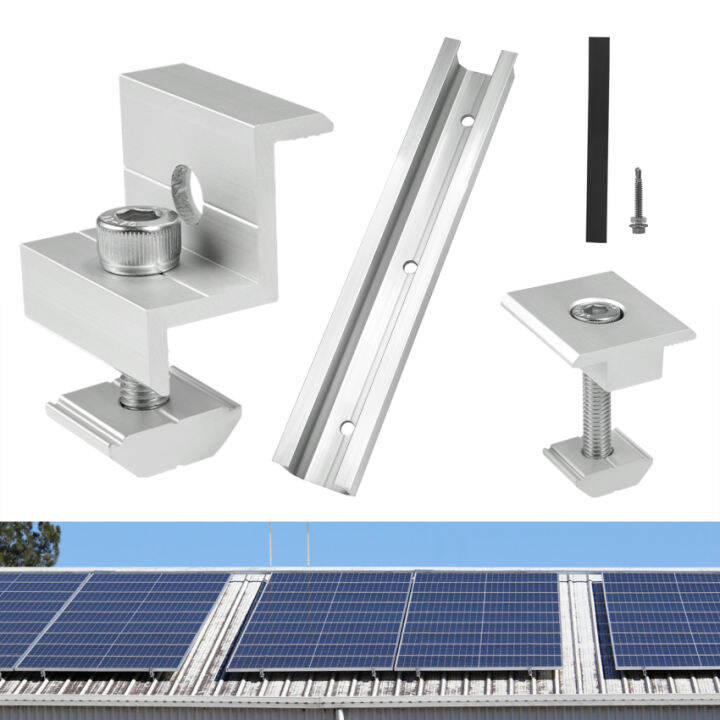 Tin Roof Flat Roof Solar Panel Bracket Mounting System Aluminium ...