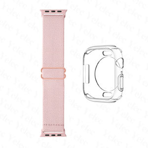 Nylon Strap and TPU Case for Apple Watch Ultra 3/2/1 Series 11/10/9/8/7/SE3/SE2/SE/6/5/4 iWatch 49mm 46mm 45mm 44mm 42mm 41mm 40mm Accessories