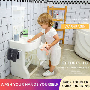 Portable Sink - Hand Wash Basin / Baby Toddler Kearly Training Learning Washbasin / Movable childrens smart washbasin