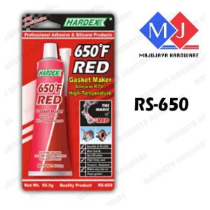 HARDEX 650ºF Red Gasket Maker Adhesive Silicone Rtv Hi-Temp Clear Silicone Rubber Sealant Glue Adhesive RS-650 RS-850