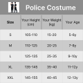 6pcs Set Police Costume for Kids Boy Police Cosplay for Kids Uniform Short Sleeve army costume for kids. 