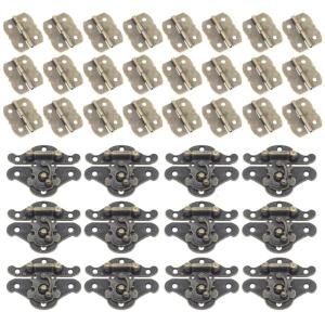 Butterfly Pattern Iron Door Hinges Decorative Latches Retros Cabinet Lock For Cabinets Window Rusty Decorative