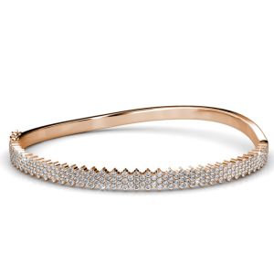 Her Jewellery Honey Bangle - Luxury Crystal Embellishments plated with 18K Gold