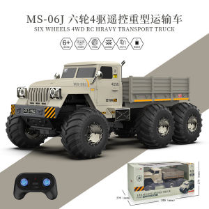 Xe Tải Quân Sự Điều Khiển Từ Xa 6 Bánh Mô Phỏng – Đồ Chơi Off-road 4WD Cho Bé Trai