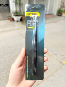 Nhíp gắp chỉ cong loại cao cấp Stainless TWE6 dài (155mm) AKTION dùng trong ngành may mặc (giá 1 cái)