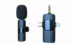 Micro Thu Âm K15 3in1 Không Dây Đa Năng – Livestream Ghi Âm Lọc Gió Chống Ồn