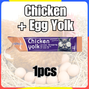 PETSEE ISHTAR Cat Stick Bundle Chicken Egg Yolk Salmon Tuna Beef Snack Treats Wet Food 1pcs Training Bonding Boost Appetite