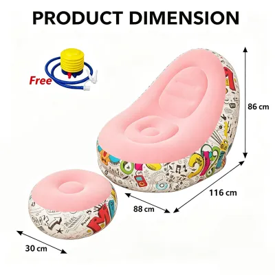 Lazy Inflatable Sofa Chairs Thickened PVC Lounger Seat Tatami Bean Bag Sofas for Living Room