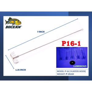 BOCEAN Fishing Squid Hook Bait Needle Umbrella Double Hooks Candat Twist Gewang Mata Candat Sotong Killer