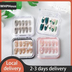 [COD] WHPHous Ship within 24 hours Nail Art Organizer Transparent Plastic Packaging Box Nail Enhancement Storage Jewelry Necklace Display Gift Box