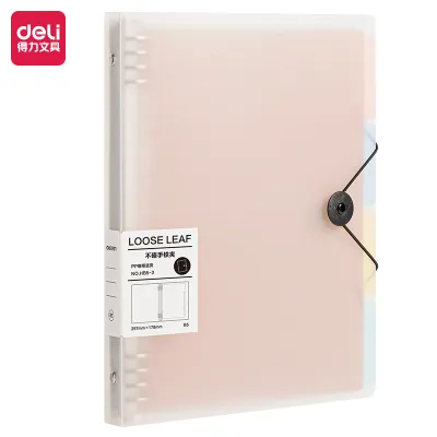 Deli Binder / Loose-Leaf Notebook A4 A5 B5 Strap Kunci HXX-3