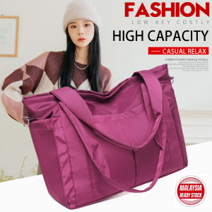 HIGH CAPACITY PLAIN BIG NYLON TOTE BAG HAND CARRY BAG HANDLE BAG SHOULDER BAG (GSL-014)