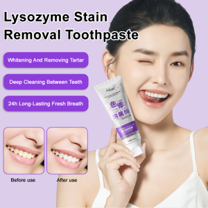 Whitening Toothpaste100g White Purple Remove Tooth Stains Tartar Pro Toothpaste Teeth Whitening