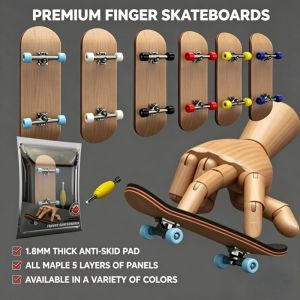 Finger Skate board Toys Wooden Finger Scooter Set Professional Stents Finger Kid Toys Gift