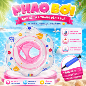 Phao tập bơi chống lật nhẹ an toàn cho bé từ 9 tháng đến 3 tuổi