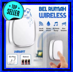 Bel Rumah Tanpa Kabel / Bel Rumah Wireless Waterproof Door Bell Pintu 1 Receiver