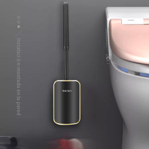 MENGNI 2 อิน 1 หรูหราแปรงห้องน้ำ ห้องน้ำการระบายน้ำอย่างรวดเร็วแบบติดผนังเครื่องมือทำความสะอาดแปรงทำความสะอาดชุดอุปกรณ์ห้องน้ำ