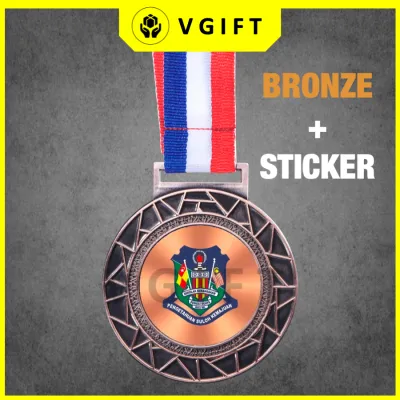 [KL SELLER] Custom Metal Medal Besi Murah Medal Custom Medal Besi Badminton Bola Sepak Bowling Pingat