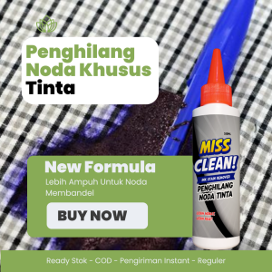 Miss Clean Cairan Penghilang Noda Tinta Pada Baju Pakaian Kuat dan Aman