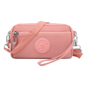 OMIPABAGS PIOMA EVELINE DOMPET HP 4 RES SELEMPANG WANITA 4 RUANG IMPORT / DOMPET NYLON