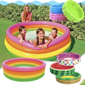 BELIEVE High Quality Thickened Inflatable Swimming Pool for Kids Family Round Shape 3-Ring Kiddie Pool Heavy Duty PVC Material Summer Water Fun Pool for Toddlers Children Outdoor Activity Laruan Pambata Fast Delivery PH Stock