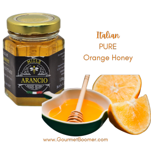 Premium Italian Pure Orange Honey 130G - Natural Vegan Single Jar