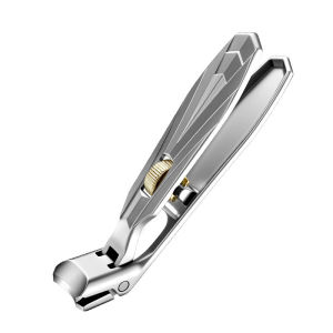 Stainless Steel Nail Clipper Ergonomic Nail Trimmer Large Opening Anti Fly Design Professional Manicure Pedicure Tool