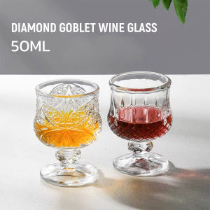 Baete Diamond Goblet Wine Whiskey Glass 50ML Champagne Fruit Juice Wine Glass 1Pc