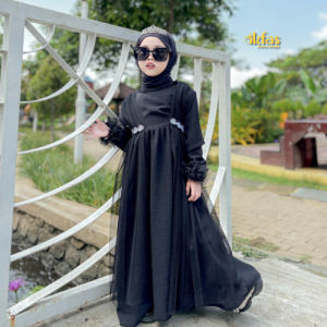 AKFAS - Gamis Anak 1-13 th Gamis anak brokat bordir Baju anak mewah Gamis anak mewah Brokat kode