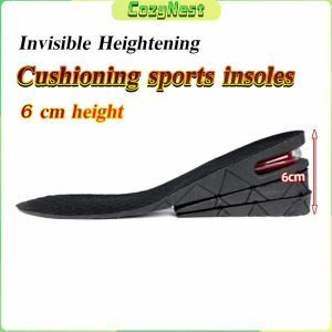 C.N. 6cm Height Increase Insoles 3-layer Air Cushion Heel Insert Lift Shoes Insole for Men and Women