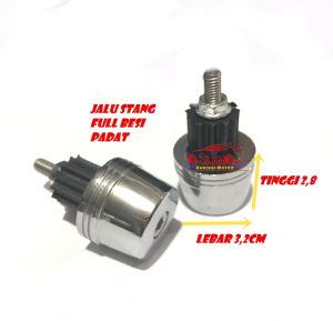Jalu stang besi padat full besi universal all motor honda yamaha suzuki drat 10 jalu stang full besi krom