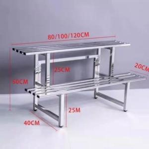 Waterproof Stainless Steel Flower Pot Stand Outdoor Plant Rack Outdoor Flower Rack Rak Bunga Bertingkat Murah with Wheels Gardening Accessories